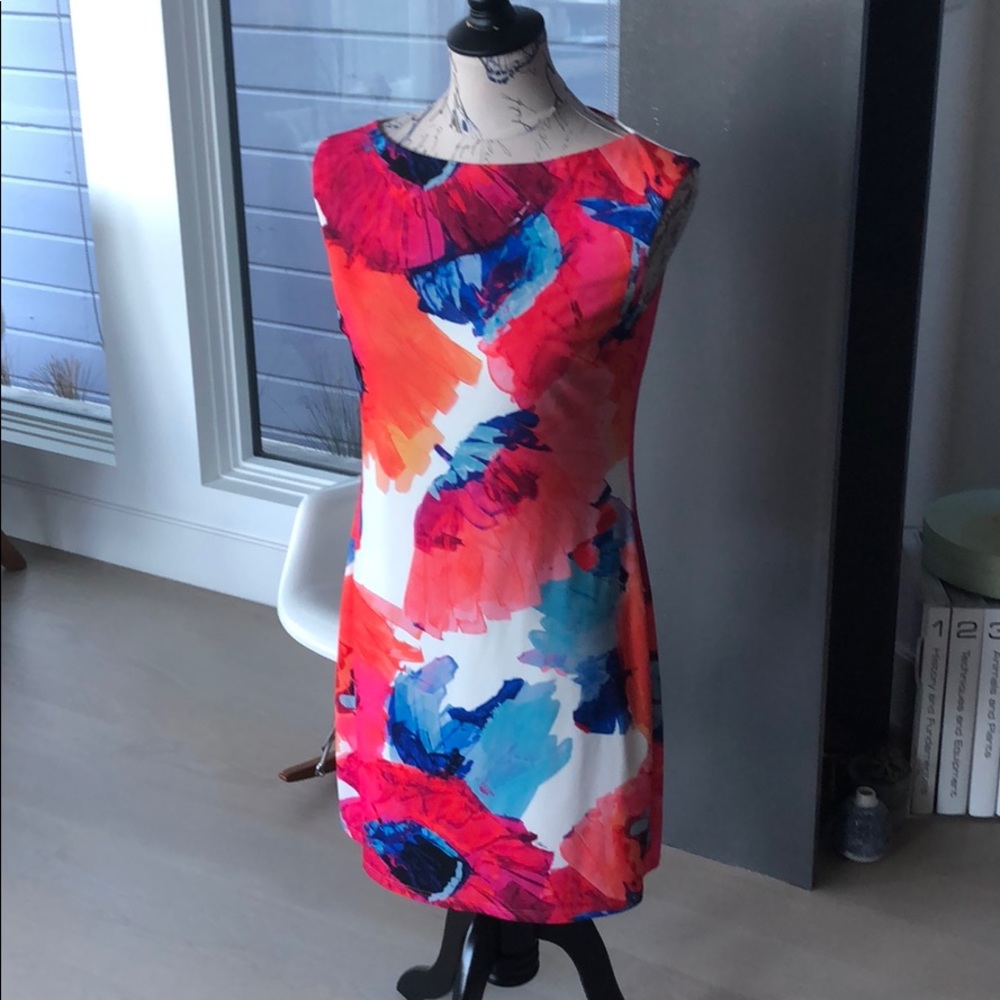 Trina Turk multi-colored sleeveless dress